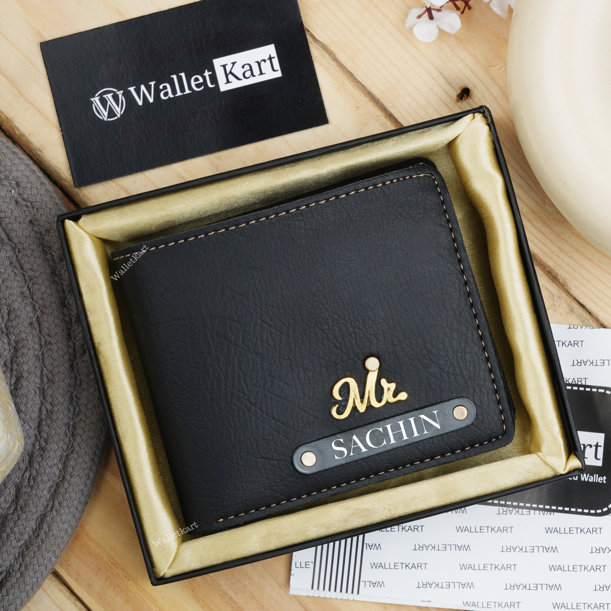 Personalized Leather Wallet for Men | Custom Engraved Wallet with Name | Birthday & Anniversary Gift