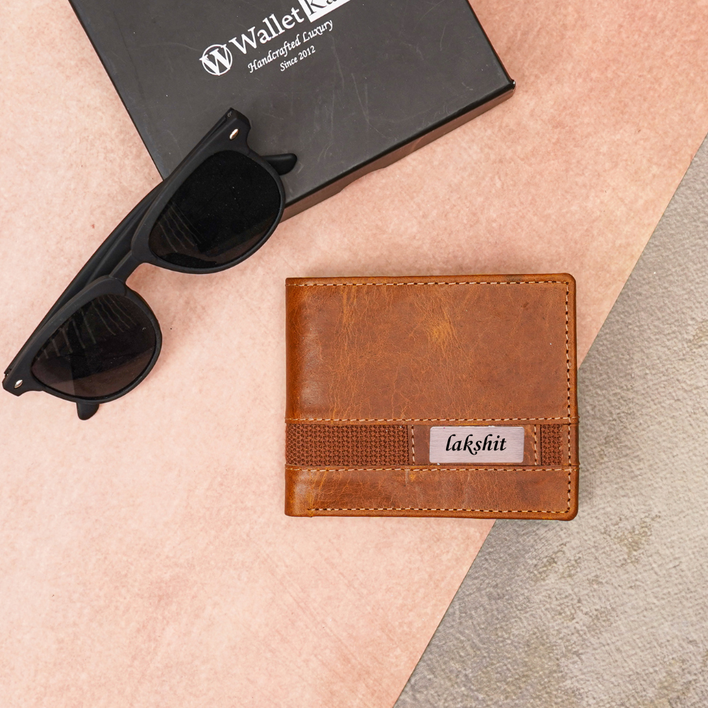 Customised Genuine Leather Men’s  RFID Protected Wallet  (STYLE ID #32)